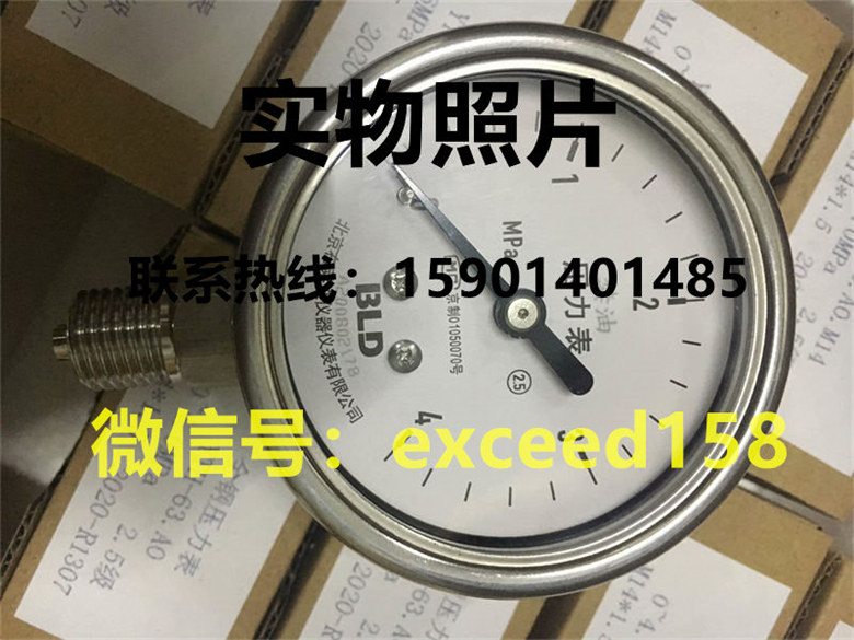 布莱迪BLD压力表YTHN-63.AO   0-4MPA1